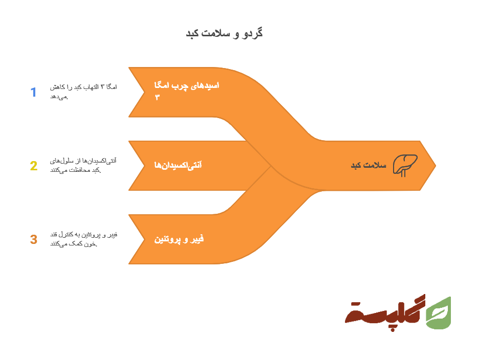 خواص گردو برای کبد
