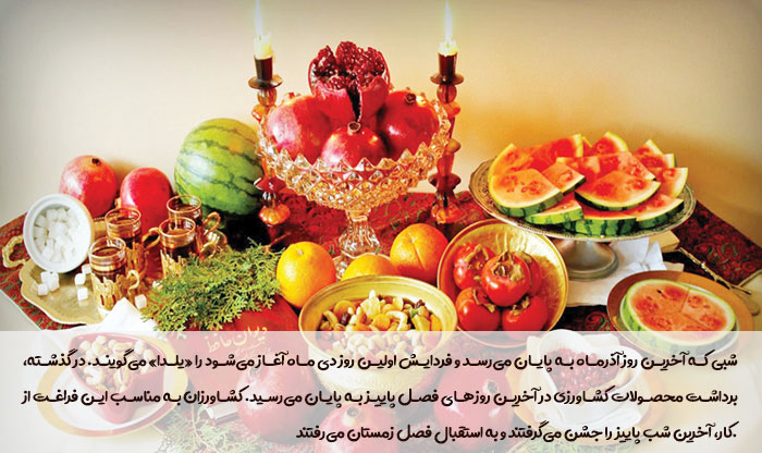 آشنایی با شب یلدا و مراسم و خوراکی‌های این شب ایرانی