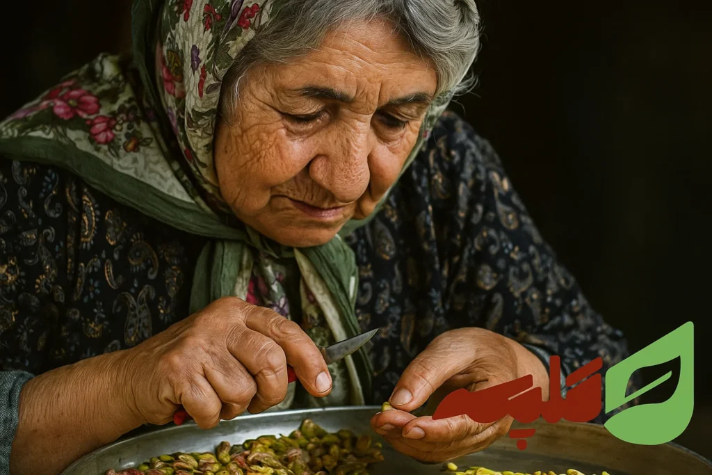 خلال پسته خانگی