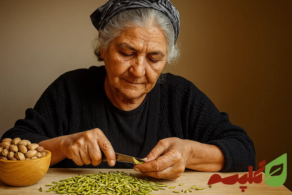 طرز تهیه خلال پسته