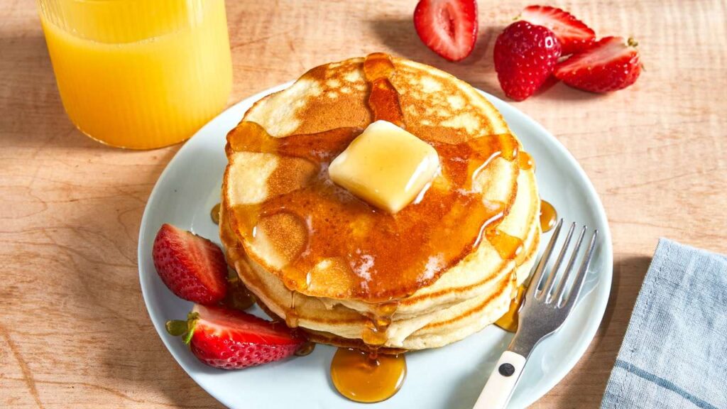 طرز تهیه پنکیک بدون شیر