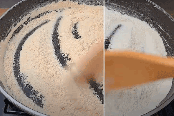 تفت دادن آرد