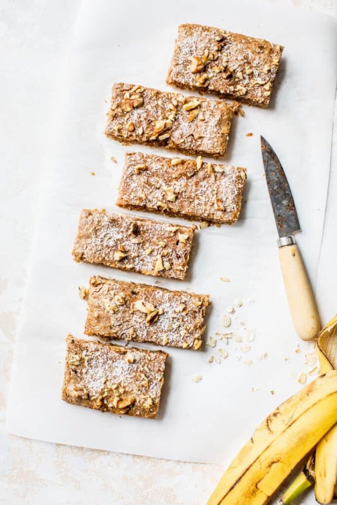 پروتئین بار موز و جو دوسر خانگی