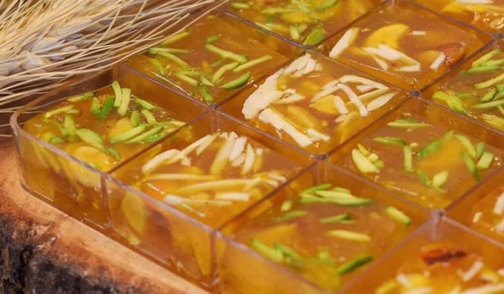 مسقطی شیرازی .دسر زعفرانی