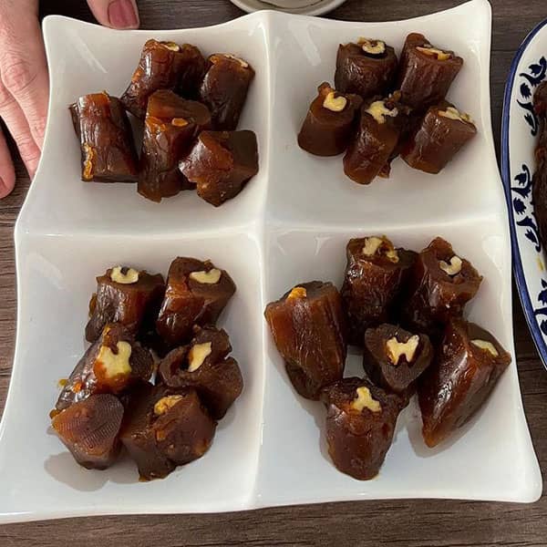 طرز تهیه باسلوق با شیره انگور و نشاسته
