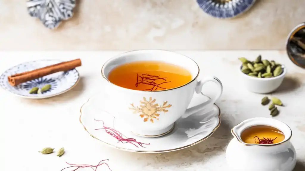 فواید و مضرات چای زعفران
